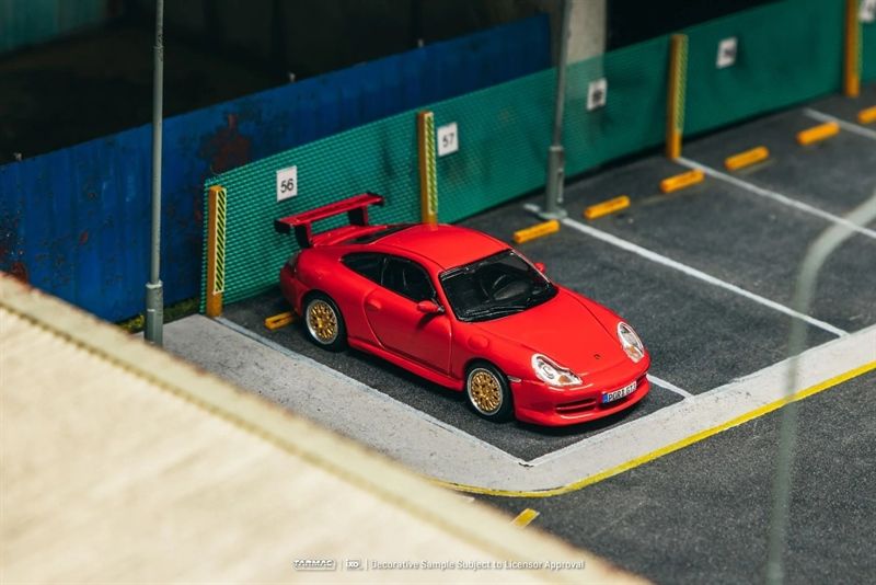  Mô hình xe Porsche 911 GT3 (996), Red tỉ lệ 1:64 Tarmac Works T64G-069-RE 