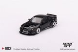  Mô hình xe Nissan Silvia (S15) Rocket Bunny Black Pearl tỉ lệ 1:64 MiniGT 