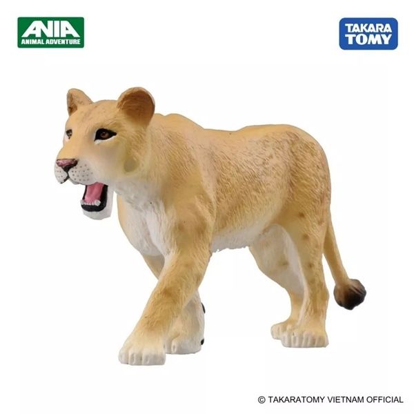  Mô hình động vật hoang dã cặp sư tử mẹ - con Lioness (With kid) ANIA AS-17 Takara Tomy 832010 