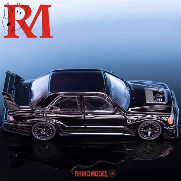  Mô hình xe Mercedes-Benz 190E W201 Evo II có hộp mica tỉ lệ 1:64 Rhino Model RM64-190E-2 