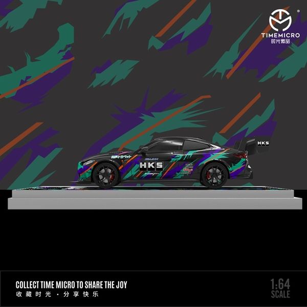  Mô hình xe BMW M4 Motorsport Diecast model car HKS tỉ lệ 1:64 TimeMicro TM646808 