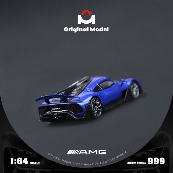  Mô hình xe Mercedes-AMG One Blue tỉ lệ 1:64 Original model OM646406 