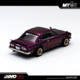  Mô hình xe ô tô Nissan skyline 2000 GTR (KPGC10) Midnight purple tỉ lệ 1:64 Inno64 IN64-KPGC10-MPII 
