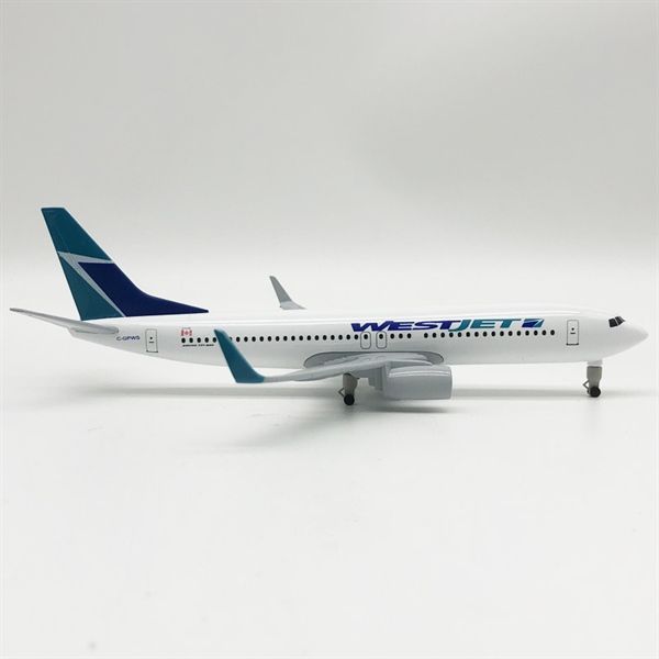  Mô hình máy bay WestJet Boeing B737 có bánh xe 20cm MB20067 