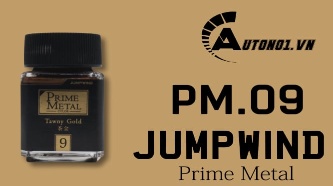  Lacquer pm09 tawny gold - prime metal sơn mô hình màu nâu ánh kim Jumpwind PM09 