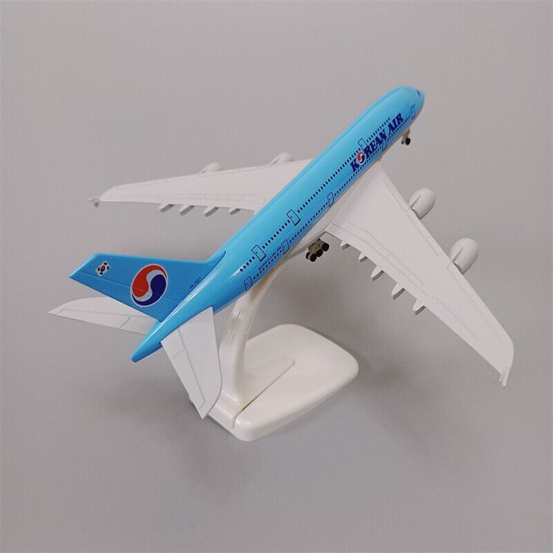  Mô hình máy bay Korean Airlines Blue Airbus A380 20cm MB20027 