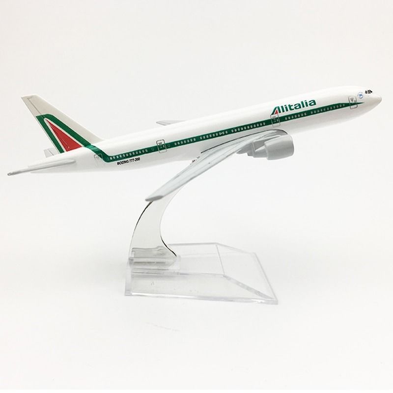  Mô hình máy bay Alitalia Boeing B777 16cm MB16075 