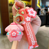  Móc khóa nhựa dẻo - silicon gấu Cinnamoroll MK014 