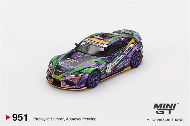 Mô hình xe Toyota GR Supra KUHL 2021 D1GP EVANGELION RACING / D1 bản card tỉ lệ 1:64 MGT00951 