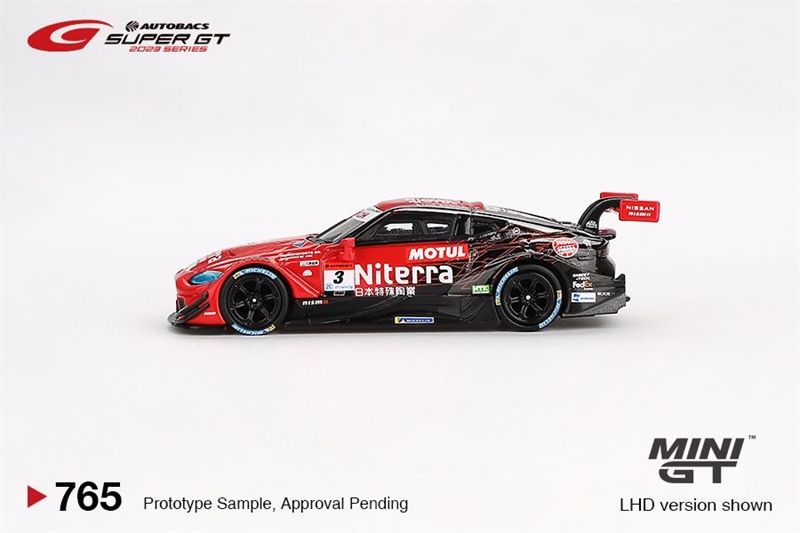  Mô hình xe Nissan Z GT500 #3 Niterra MOTUL Z bản card tỉ lệ 1:64 Minigt MGT00765-BL 