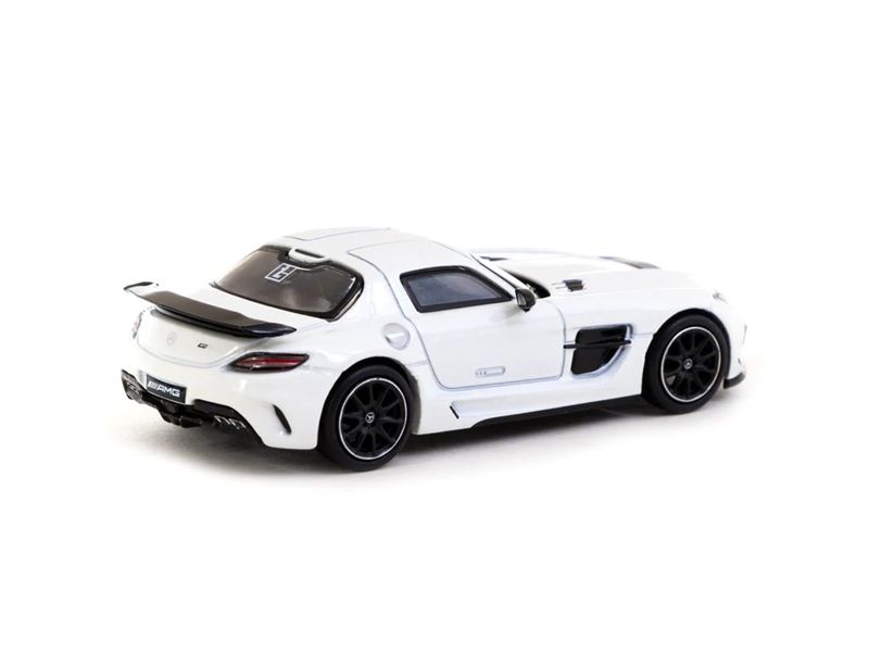  Mô hình xe Mercedes-Benz SLS AMG Coupé Black Series White Metallic - Lamley Special Edition tỉ lệ 1:64 Tarmac Works 