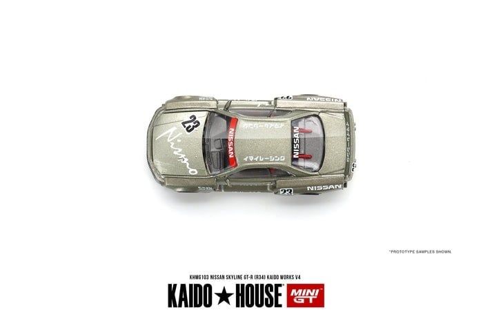  Mô hình xe Nissan Skyline GT-R (R34) Kaido Works V4 tỉ lệ 1:64 Kaido House x MiniGT KHMG103 