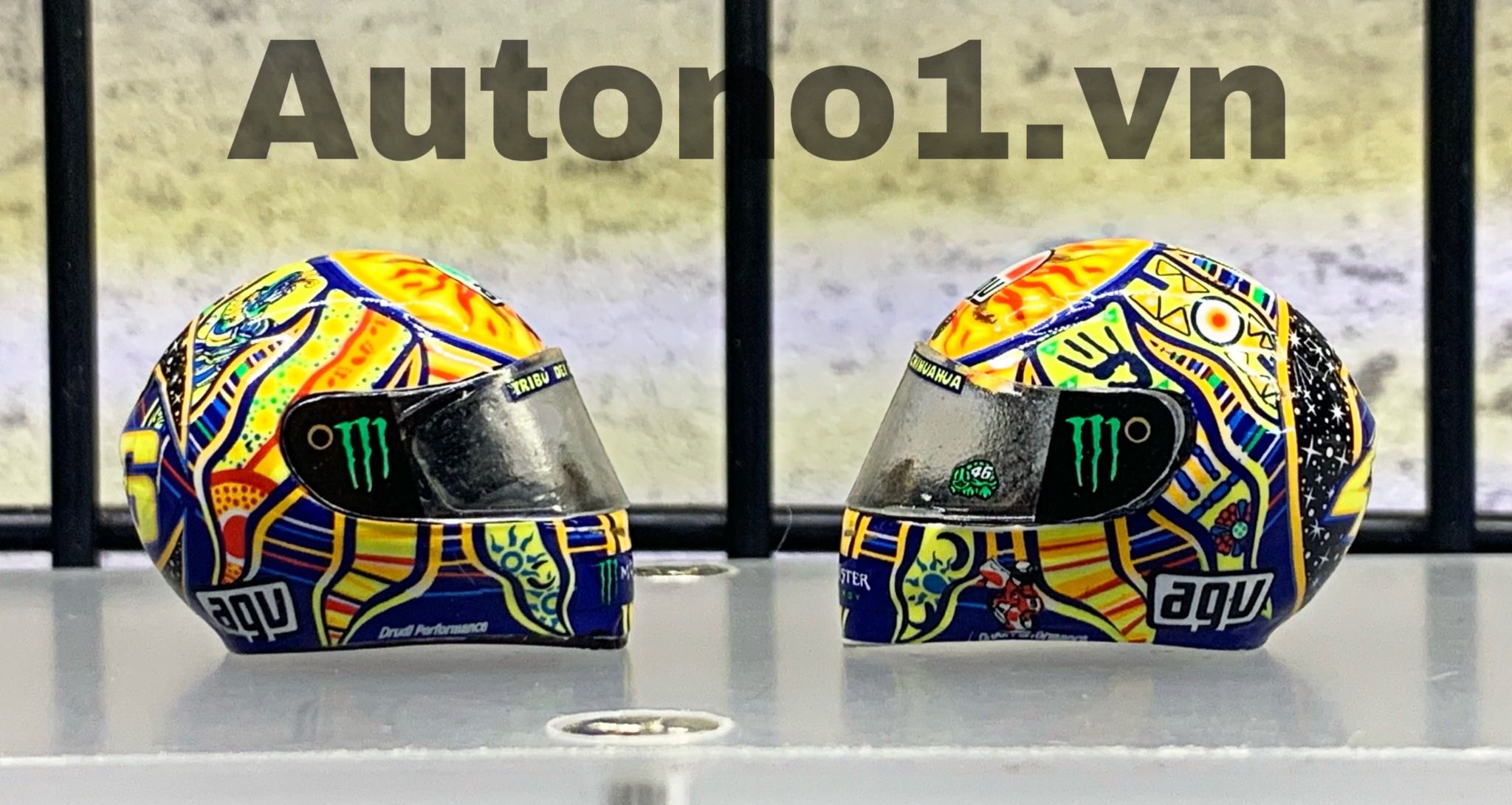  Nón mô hình fullface rossi agv 46 hoàn thiện 1:12 5835 