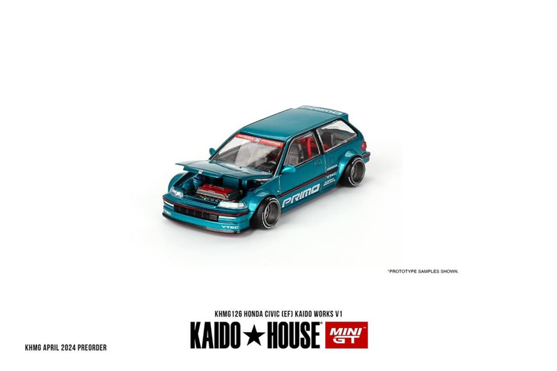  Mô hình xe Honda Civic (EF) KAIDO WORKS V1 Loose tỉ lệ 1:64 Kaido House KHMG126 