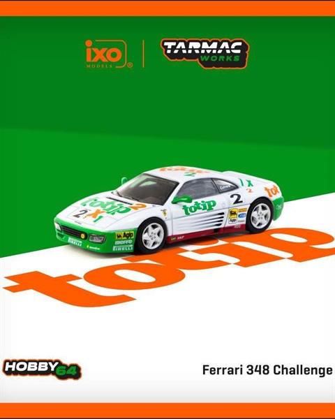  Mô hình xe Ferrari 348 Challenge, Ferrari 348 Challenge 1993, Paolo Cutrera tỉ lệ 1:64 Tarmac Works T64-082-93CHA02 
