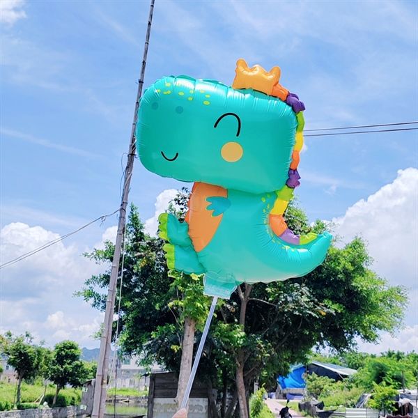  Bong bóng hình thú siêu nhân hoa mặt cười trang trí cho bé size trung [Có cây cầm] 