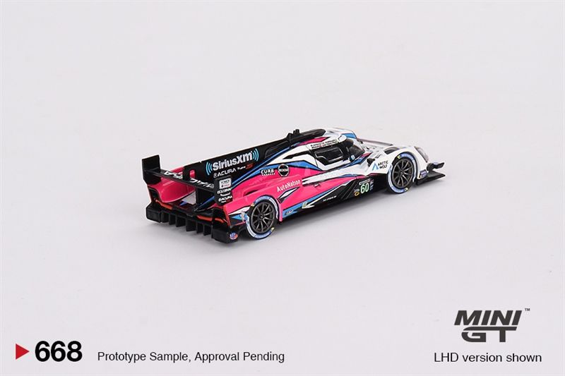  Mô hình xe Acura ARX-06 GTP #60 2023 IMSA Daytona 24 Hrs Winner bản card tỉ lệ 1:64 MiniGT x Mijio MGT00668 