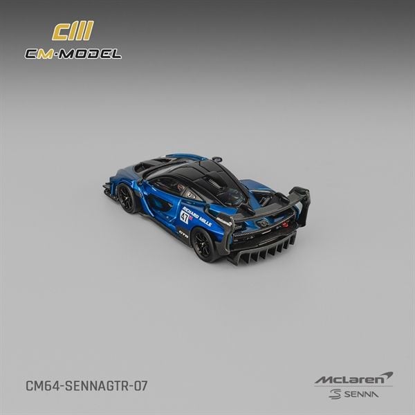  Mô hình xe Mclaren Senna GTR blue tỉ lệ 1:64 CM model CM64-SENNAGTR-07 