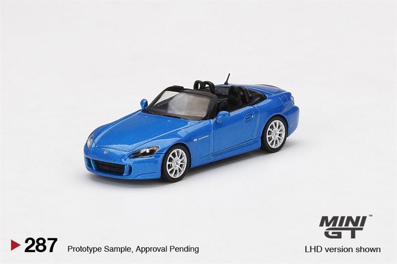  Mô hình xe Honda S2000 (AP2) Laguna Blue Pearl tỉ lệ 1:64 MiniGT MGT00287-CH 