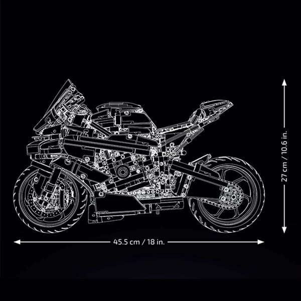  Mô hình xe mô tô lắp ghép BMW M1000RR CyberPunk Technic 1920 pcs tỉ lệ 1:5 LG027 