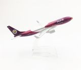  Mô hình máy bay Thailand Nok Boeing B737 HS-DJJ Red 16cm MB16055 