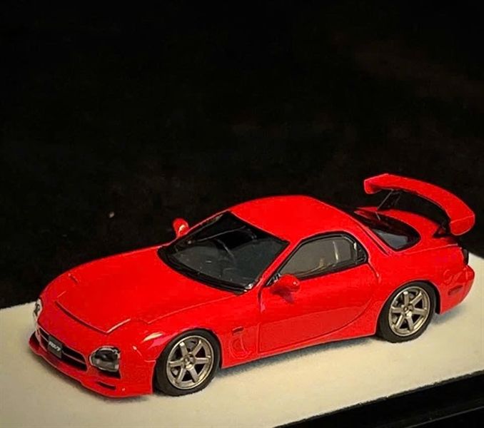  Mô hình xe Mazda RX7 red color full open tỉ lệ 1:64 PGM PGM-640804 