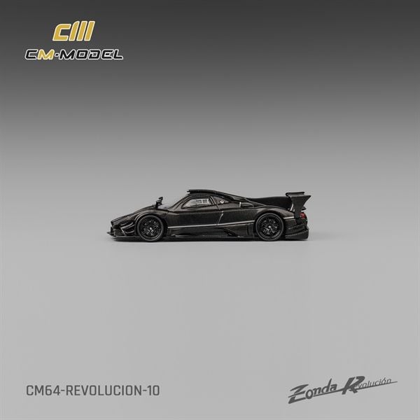 Mô hình xe Pagani Zonda Rev Full carbon hộp mica 1:64 CM Model CM64-REVOLUCION-10 