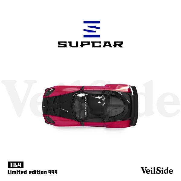  Mô hình xe Mazda RX-7 Veilside rose red limited 999pcs tỉ lệ 1:64 Supcar SC64042 