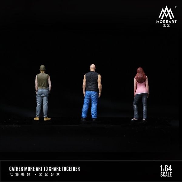  Mô hình nhân vật figure set 3 người nhân vật phim Fast & Furious tỉ lệ 1:64 MoreArt MO642072 