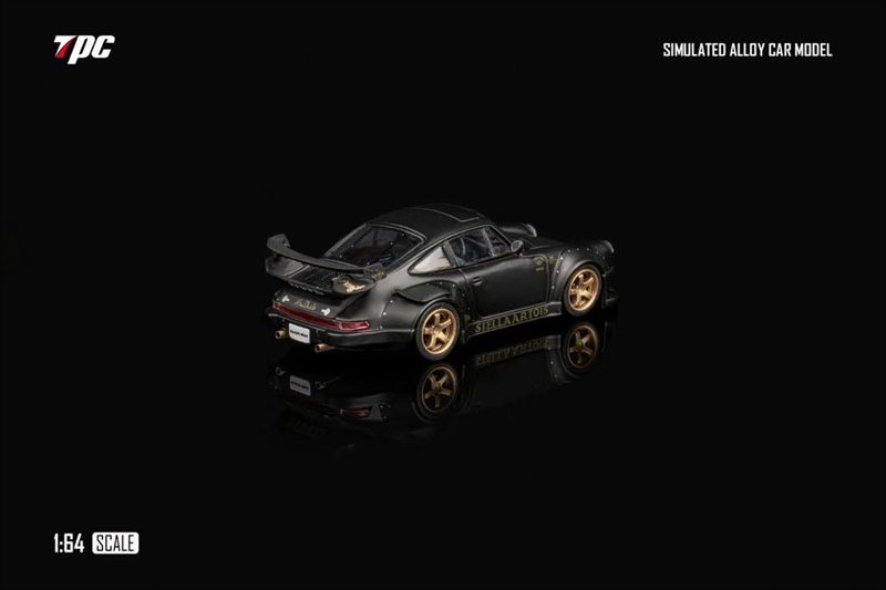  Mô hình xe Porsche RWB 930 Stella Artois - Matte Black tỉ lệ 1:64 TPC OT64276 