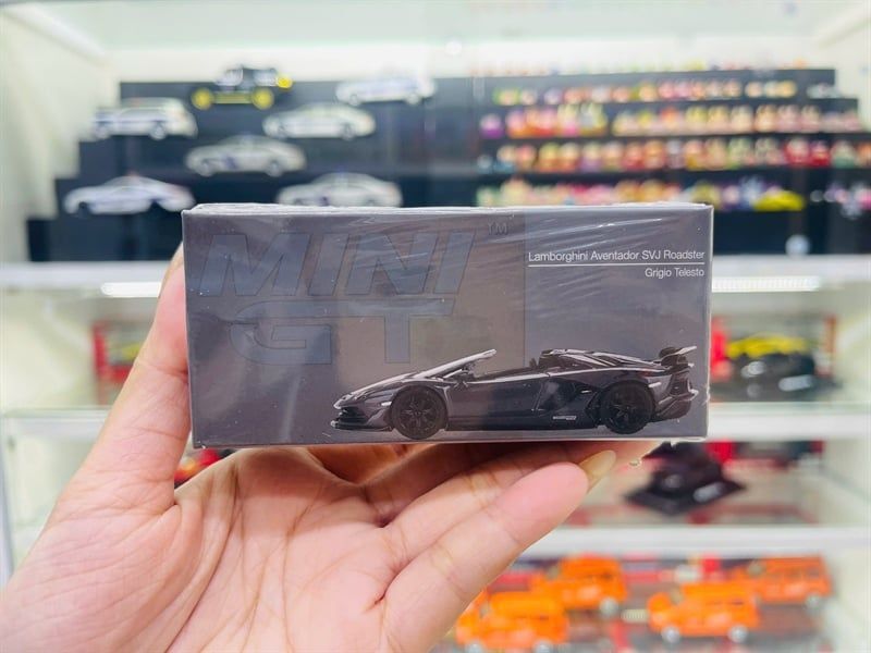  Mô hình Lamborghini Aventador SVJ Roadster Griglo Telesto tỉ lệ 1:64 MiniGT MGT00425-CH 