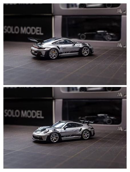  Mô hình xe Porsche 911GT3 RS (màu dạ quang) tỉ lệ 1:64 MJ Model OT64173 