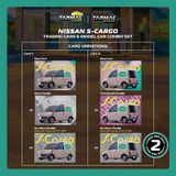  Mô hình xe Nissan S-Cargo Presentation, White Model Car + Trading Cards Combo Set tỉ lệ 1:64 Tarmac Works T64G-073-PRE 