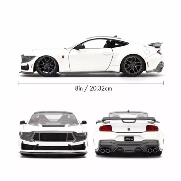  Mô hình xe Ford Mustang Dark Horse white 2024 Pink Slips tỉ lệ 1:24 Jada Toys 35504 