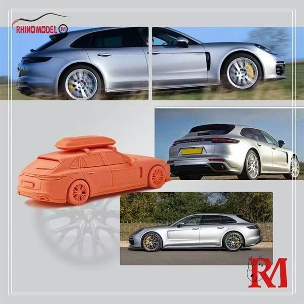  Mô hình xe Porsche Panamera Travel Version tỉ lệ 1:64 Rhino Model OT64128 