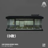  Hộp trưng bày mô phỏng hầm đỗ xe có đèn, mica, kèm dây đèn, D tỉ lệ 1:64 MoreArt MO960116 