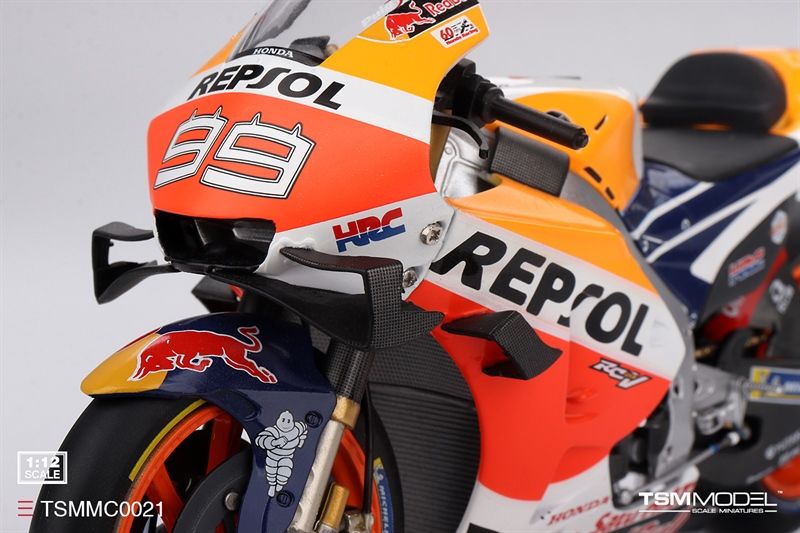  Mô hình xe mô tô cao cấp Honda RC213V #99 2019 MotoGP tỉ lệ 1:12 TSM model TSMMC0021 