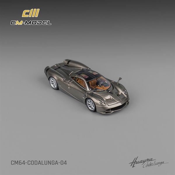 Mô hình xe Pagani Codalunga Metal gun gray hộp mica 1:64 CM Model CM64-CODALUNGA-04 