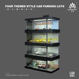  Hộp trưng bày mô phỏng hầm đỗ xe có đèn, mica, kèm dây đèn, D tỉ lệ 1:64 MoreArt MO960116 