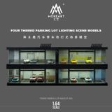  Hộp trưng bày mô phỏng hầm đỗ xe có đèn, mica, kèm dây đèn, D tỉ lệ 1:64 MoreArt MO960116 