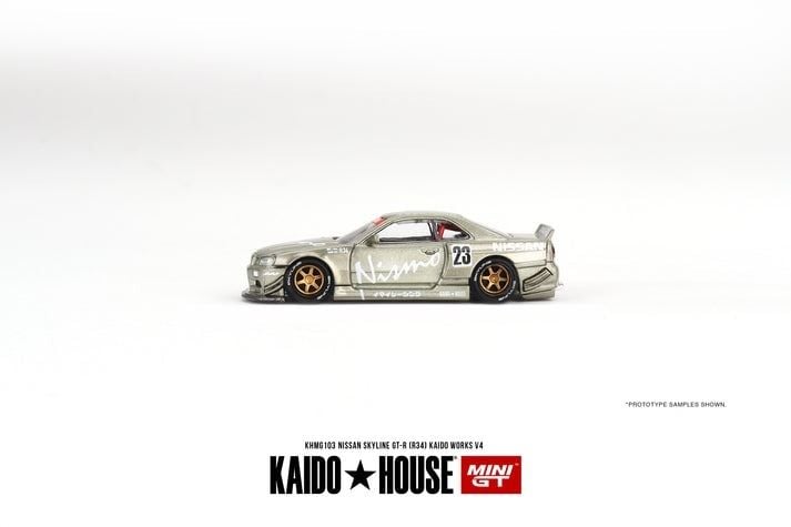  Mô hình xe Nissan Skyline GT-R (R34) Kaido Works V4 tỉ lệ 1:64 Kaido House x MiniGT KHMG103 