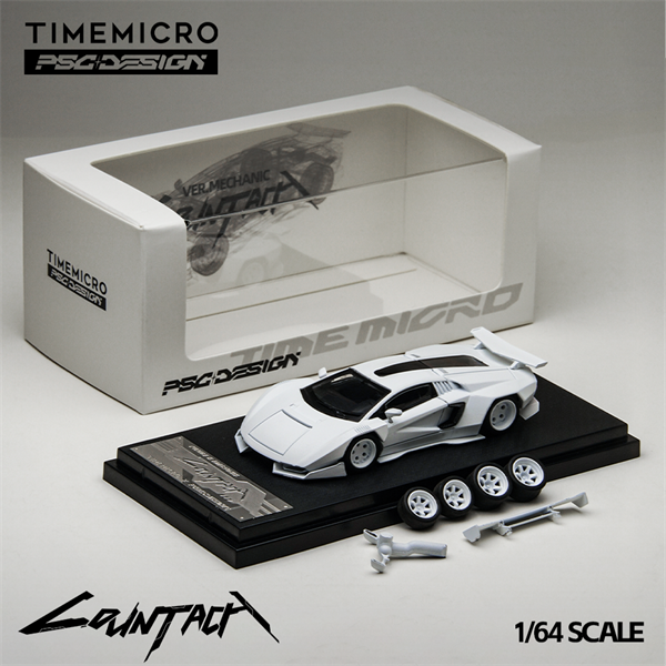  Mô hình xe New Countach Engineer Edition tỉ lệ 1:64 TimeMicro × PSC DESIGN TM647702 
