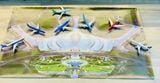  Diorama sân bay Long Thành bãi đáp đường băng in PP cán mờ chống nước bụi bẩn khổ dài 120cm cho máy bay mô hình 16cm 20cm 1:200 1:400 DR041 