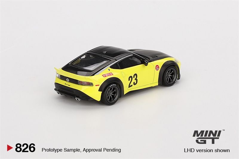  Mô hình xe Nissan Z LB★NATION WORKS Ikazuchi Yellow BẢN box tỉ lệ 1:64 MiniGT MGT00826-L 