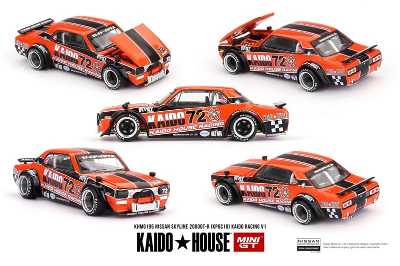  Mô hình xe Nissan Skyline 2000GT-R (KPGC10) Kaido Racing V1 tỉ lệ 1:64 Kaido House KHMG195 