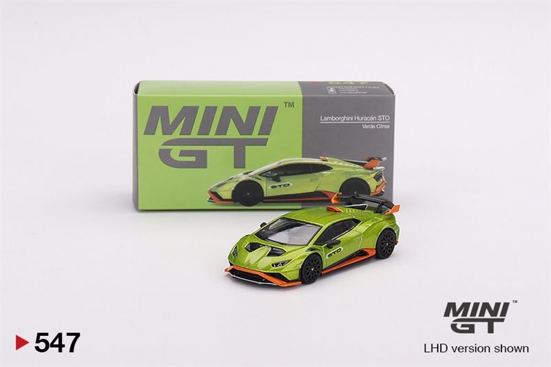  Mô hình xe Lamborghini Huracán STO Verde Citrea tỉ lệ 1:64 MiniGT MGT00547 