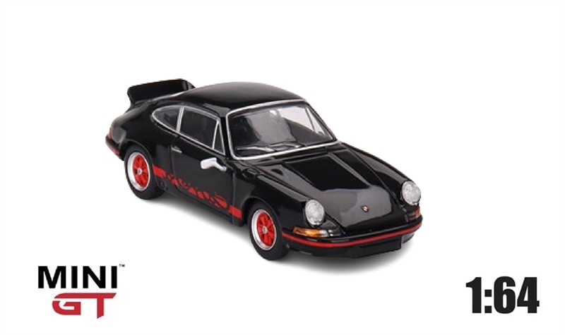  Mô hình xe Porsche 911 Carrera RS 2.7 Black with Red Livery tỉ lệ 1:64 MiniGT MGT00688 