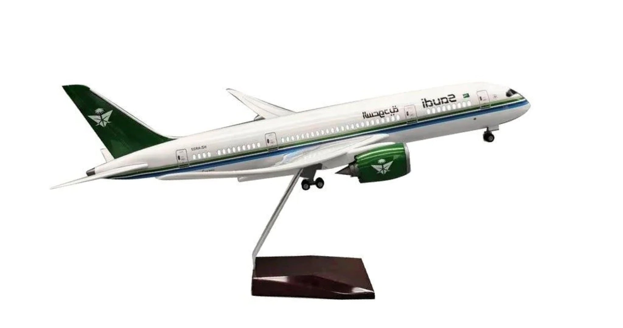  Mô hình máy bay SAUDI Airline Boeing B787 Dreamliner 47cm có đèn led tự động theo tiếng vỗ tay hoặc chạm MB47079 