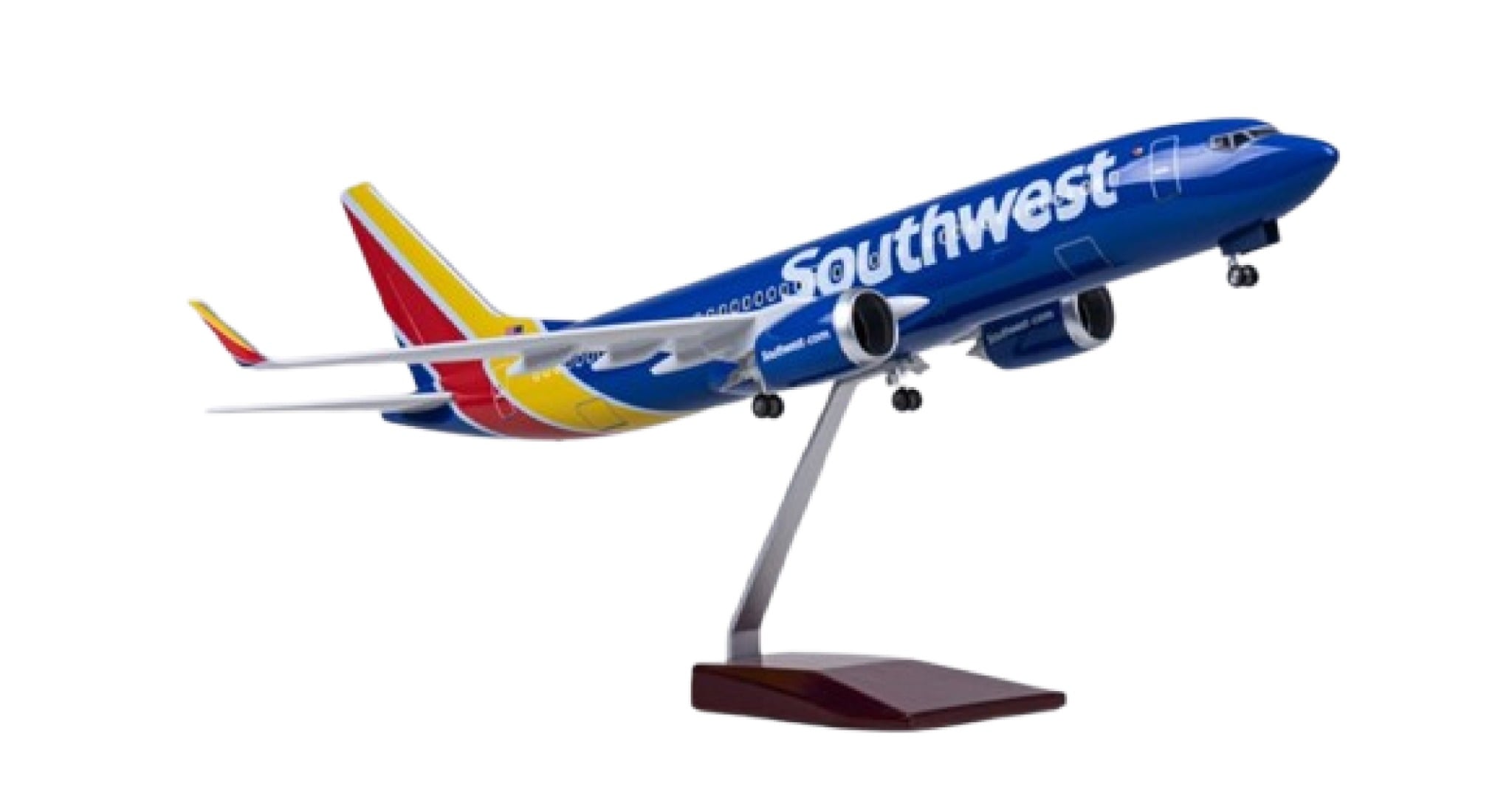  Mô hình máy bay Southwest Airlines Boeing 737 47cm có đèn led tự động theo tiếng vỗ tay hoặc chạm MB47081 
