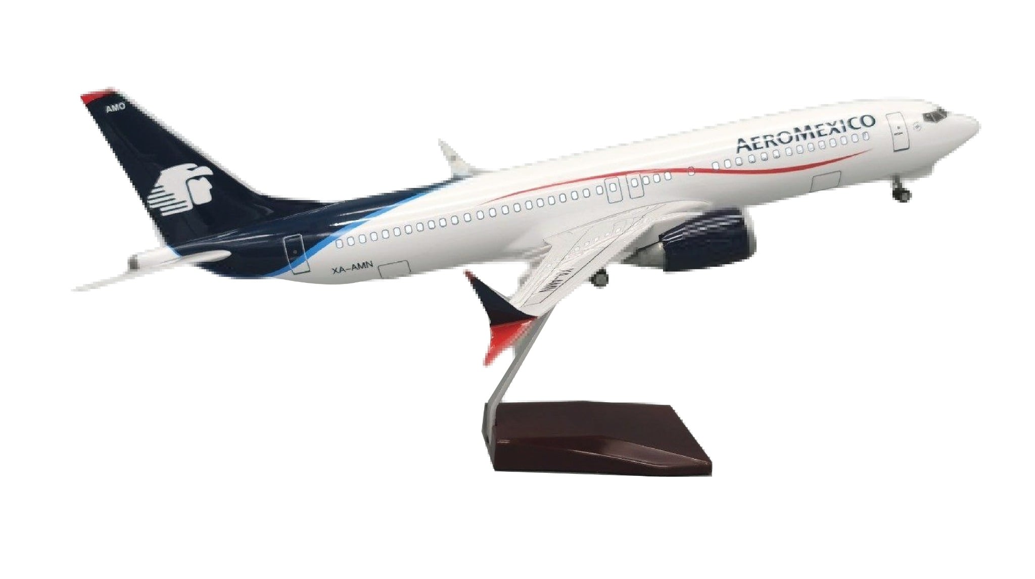  Mô hình máy bay AEROMEXICO Airlines Boeing B737 MAX 47cm 1:130 có đèn led tự động theo tiếng vỗ tay hoặc chạm MB47074 